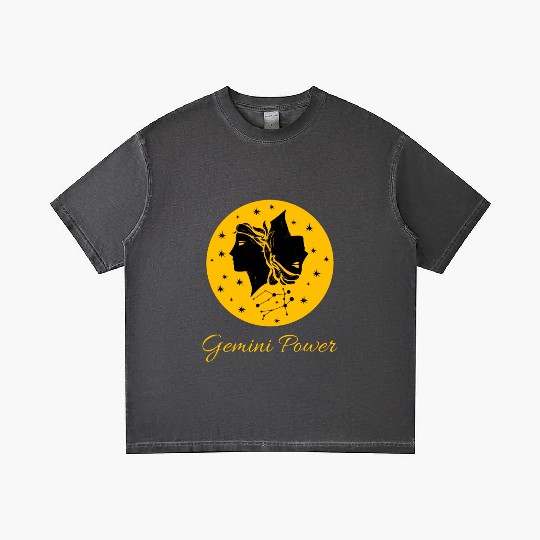 Gemini Power Zodiac Sign Gradient T Shirts