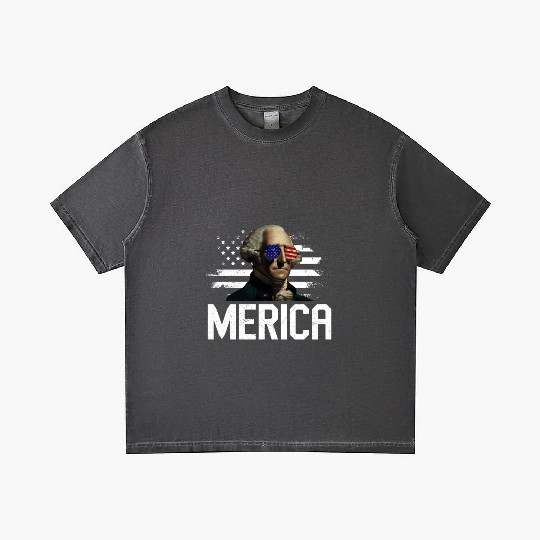 Merica George Washington Independence Day Gradient T Shirts