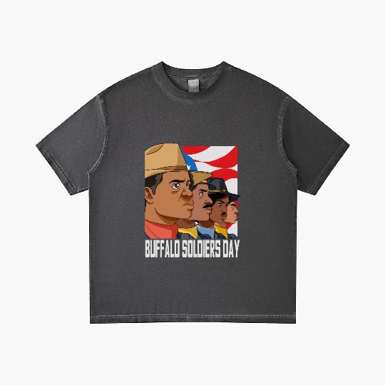 National Buffalo Soldiers Day July 28Th Patriotic Gradient T Shirts