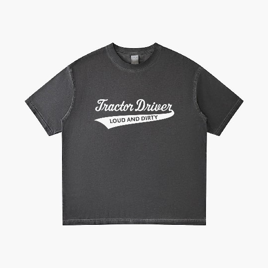 Tractor Driver – Loud And Dirty (Farmer / White) Gradient T Shirts