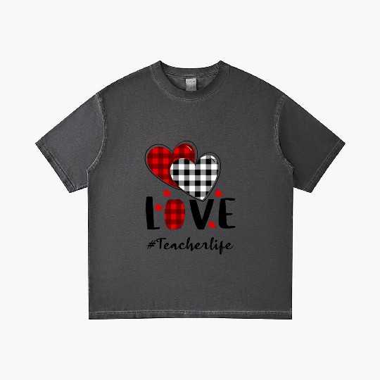 Teacher Life Valentines Day Gradient T Shirts