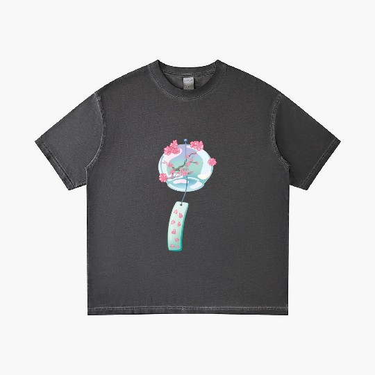 Sakura Wind Chime Gradient T Shirts