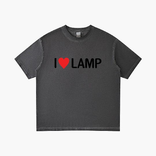 I Love Lamp Gradient T Shirts