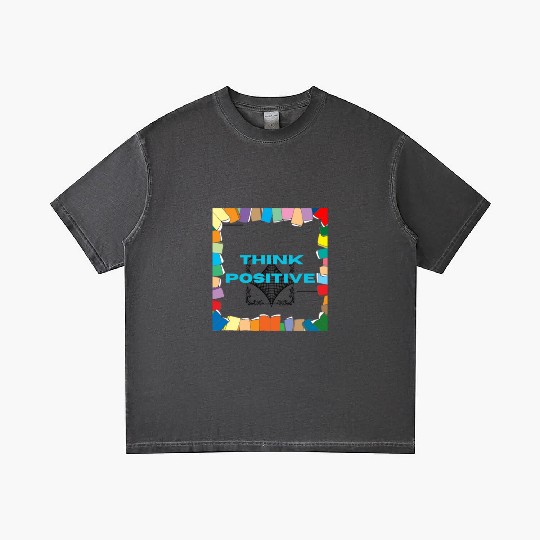 "Positive Vibes Gradient T Shirts: Embrace Optimism"