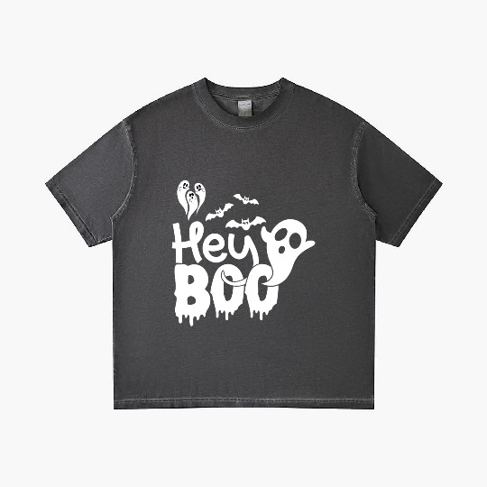 Hey Booo Spooky Ghost Gradient T Shirts