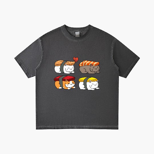 Cat Sushi Gradient T Shirts