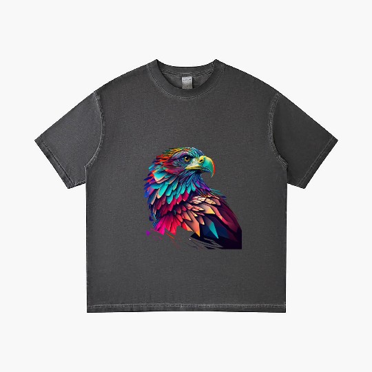 psychedelic eagle Gradient T Shirts