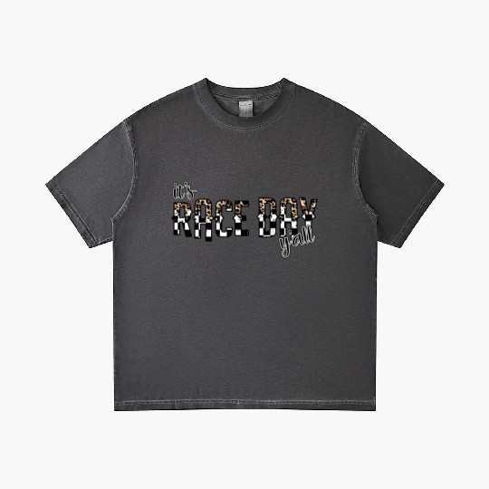 Leopard It'S Race Day Y'All Checkered Flag Racing Gradient T Shirts