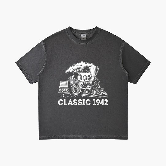 1942 Train Locomotive 80Th Gradient T Shirts