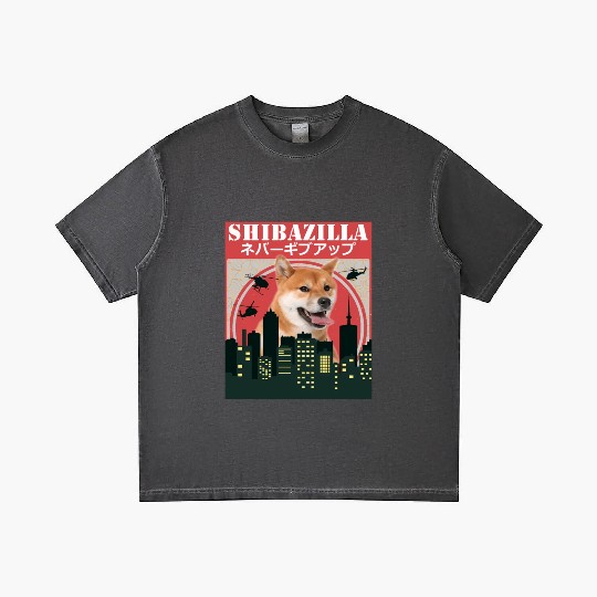 Dog Shiba Inu Shibazilla Movie Gradient T Shirts