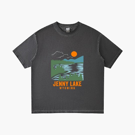 Jenny Lake Wyoming Gradient T Shirts