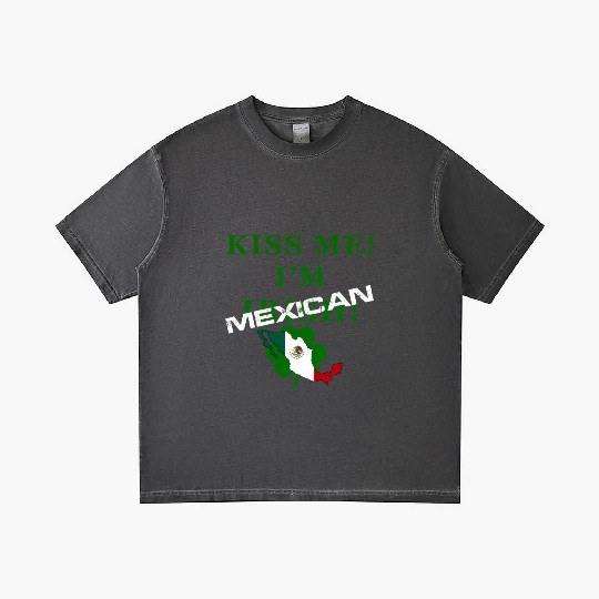 St Patrick’S “Kiss Me I’M Mexican ” Gradient T Shirts