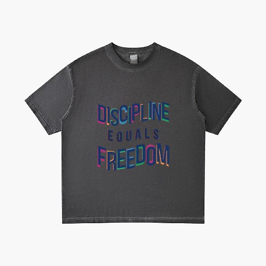 Discipline Equals Freedom Gradient T Shirts