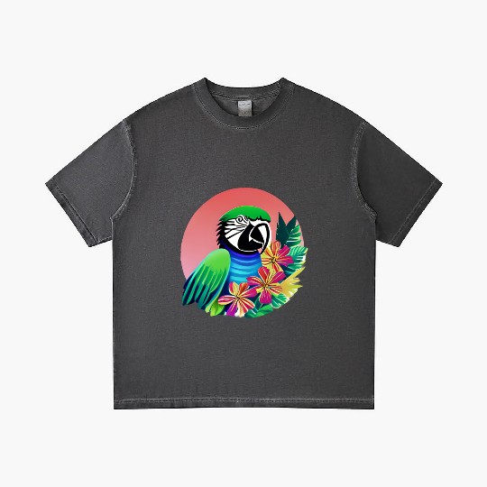 Macaw in the Tropics Gradient T Shirts