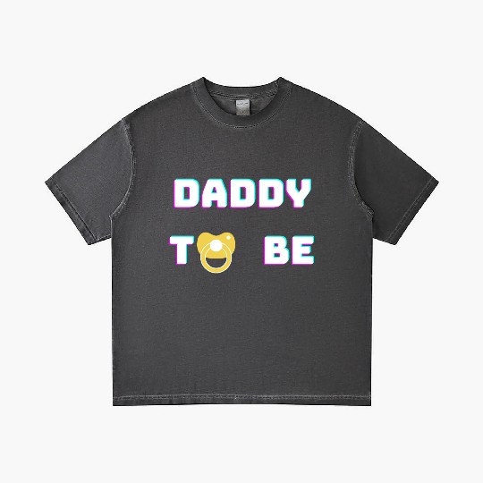 Daddy To Be green Gradient T Shirts