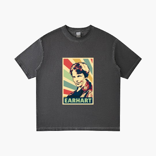 Amelia Earhart Vintage Colors Gradient T Shirts