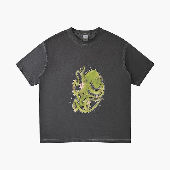 Green Octopus Gradient T Shirts