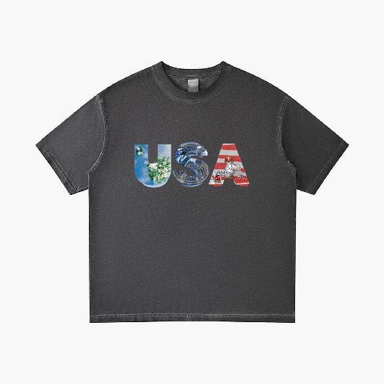USA STATUE OF LIBERTY Comfort Colors Gradient T Shirts, USA