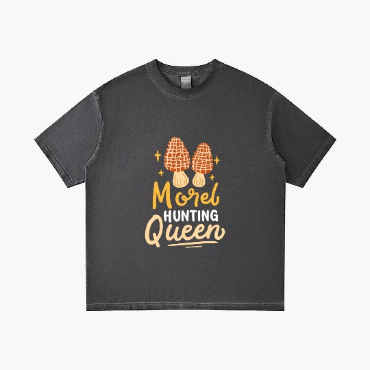 Morel Hunting Mushroom green Gradient T Shirts