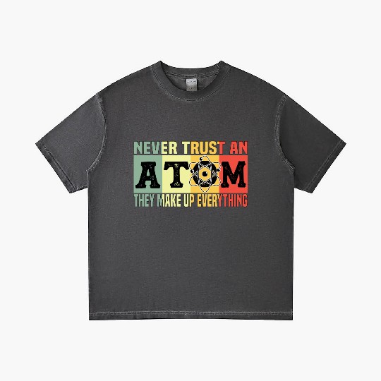 Atom Physics Chemistry Natural Science Vintage Gradient T Shirts