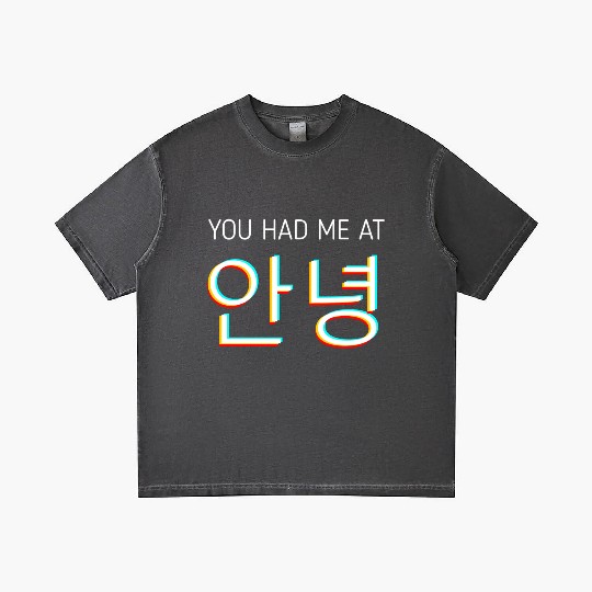 You Had Me At Hello Korean Tourist Annyeong Korea Gradient T Shirts
