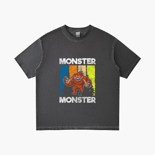 Monster Fright Character Monster Hunter Gradient T Shirts