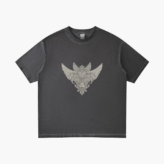 heart with wings, zeus and floral ornament Gradient T Shirts
