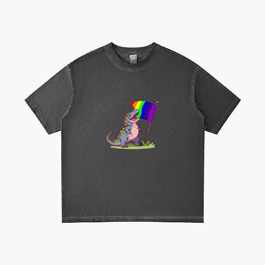 Funny Dinosaur LGBT Community Pride Lesbian Gay Gradient T Shirts