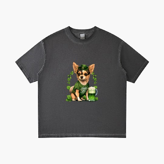 Chihuahua | St. Saint Patricks Day Beer Shamrock Gradient T Shirts