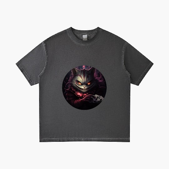 Cheshire Cat Playing Cards Gradient T Shirts