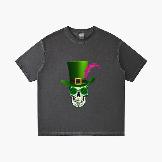 Sugar Skull Saint Patricks Day Of Dead Gradient T Shirts