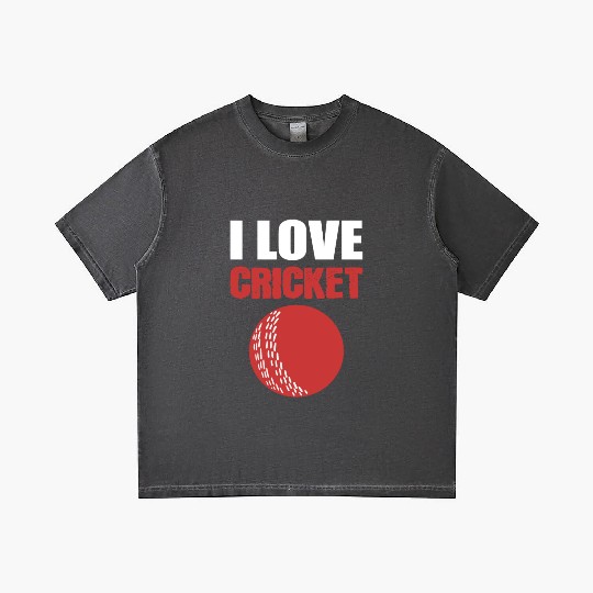 I Love Cricket Sport Coach Gift Gradient T Shirts
