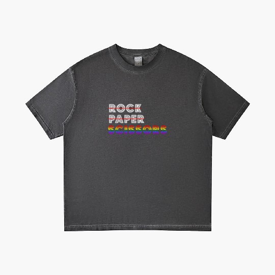 Rock Paper Scissors LGBT For Lesbians Lesbian Cool Gradient T Shirts