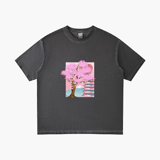 Japan aesthetics sakura tree gift cherry blossom Gradient T Shirts