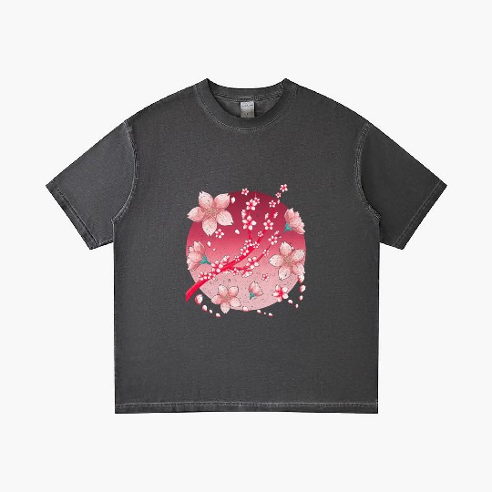 Japanese culture sakura gift cherry blossoms Gradient T Shirts