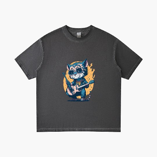 Cub Playing a Guitar Gradient T Shirts