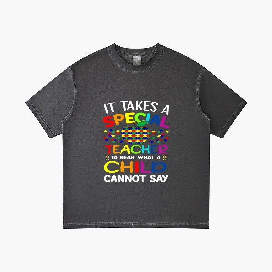 Autism Teacher Support It Takes A Special Teacher Gradient T Shirts