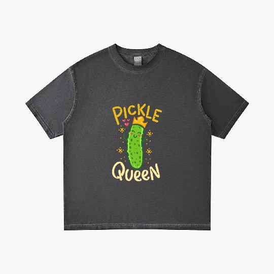 Pickle Queen Vegan Funny Cucumber Vegetable Gradient T Shirts