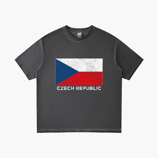 Czech Republic National Flag For Gradient T Shirts