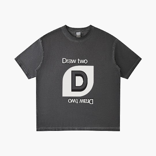 Uno Draw Two Card Gradient T Shirts