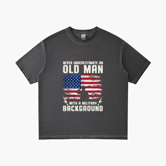 Never Underestimate An Old Man US Army Veteran Gradient T Shirts