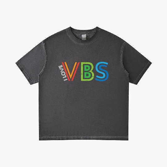 I Love VBS Vacation Bible School Crew Church Gradient T Shirts