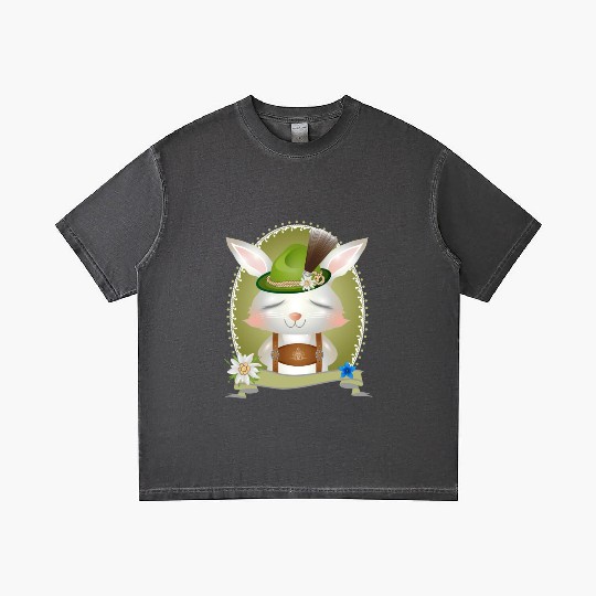 small rabbit in costume with hat and leather pants Gradient T Shirts