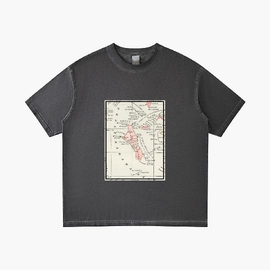 Vintage Andros Island Bahamas Map Gradient T Shirts