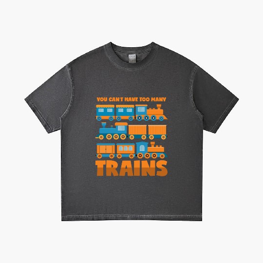 Train Collector Never Too Many Trains Gradient T Shirts