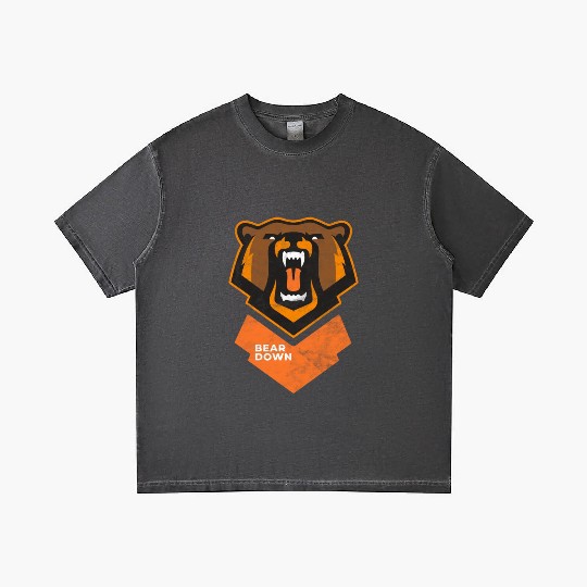 Fierce Modern Bear Down Party Tailgate Sunday Gradient T Shirts