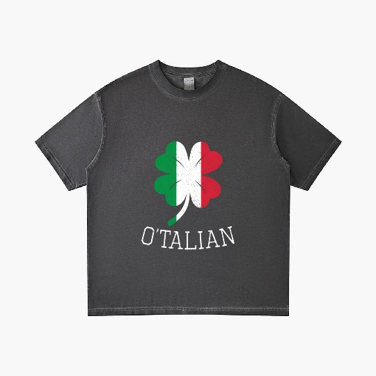 O'Talian Italian Irish Shamrock St Patric Day Gradient T Shirts