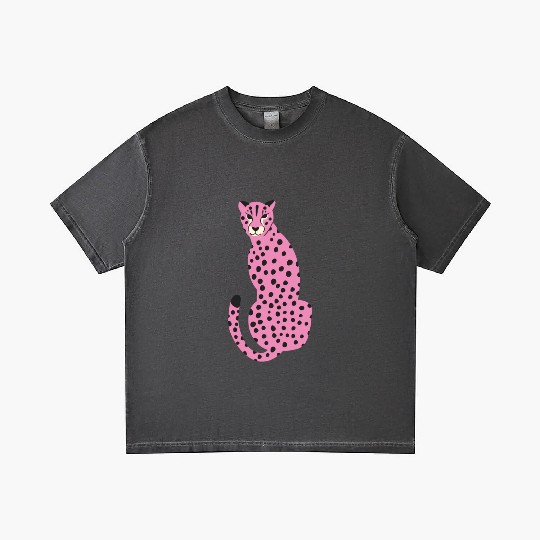 Pink Cheetah Gradient T Shirts