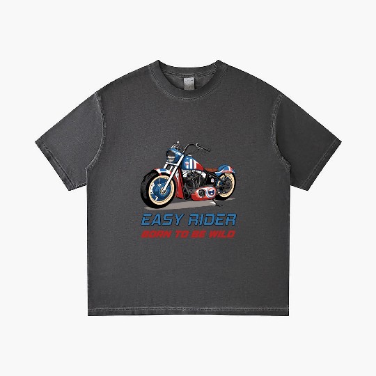 Easy Rider Motorcycle Chopper Stars and Stripes Gradient T Shirts