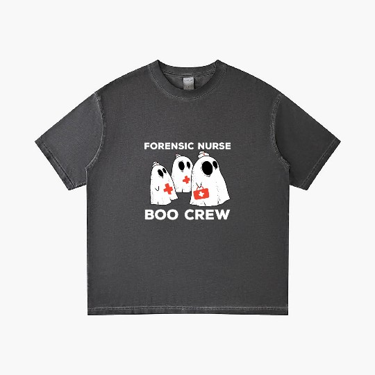 Forensic Nurse Boo Crew Halloween Ghost Gradient T Shirts